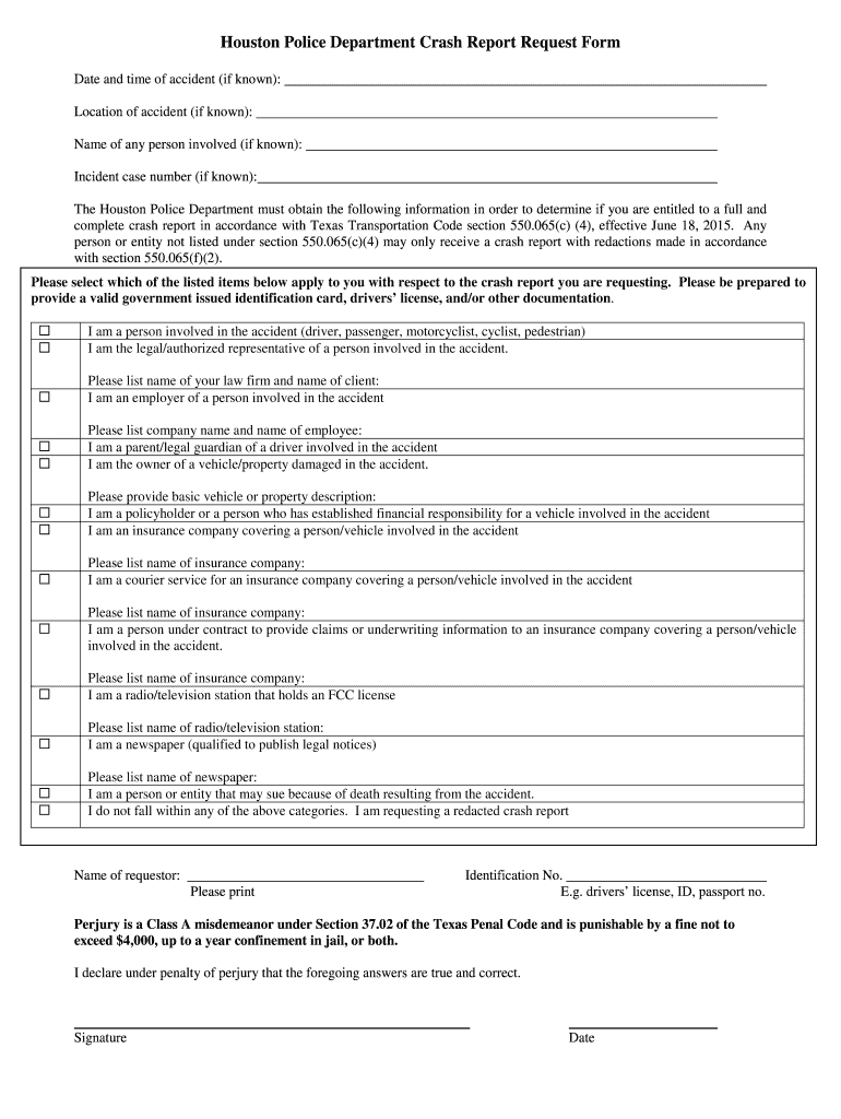 Trespassing Affidavit Houston  Form