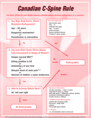 Canadian C Spine Rule  Form