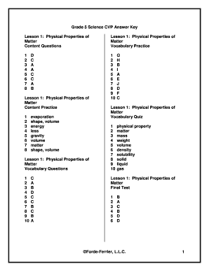 Elevate Science Grade 5 Answer Key PDF  Form