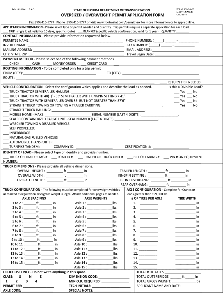  Fl Oversized Permit 2016-2024