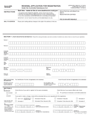  Dea Form 225a 2011