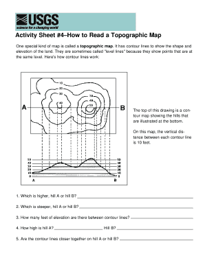 Usgs Activity Sheet 4 Answers  Form