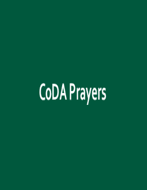 Coda Prayers  Form