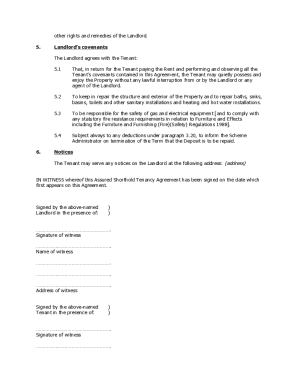 ASSURED SHORTHOLD TENANCY AGREEMENT DOCX  Form