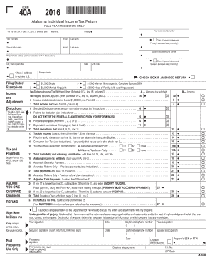 31, , or Other Tax Year Revenue Alabama  Form