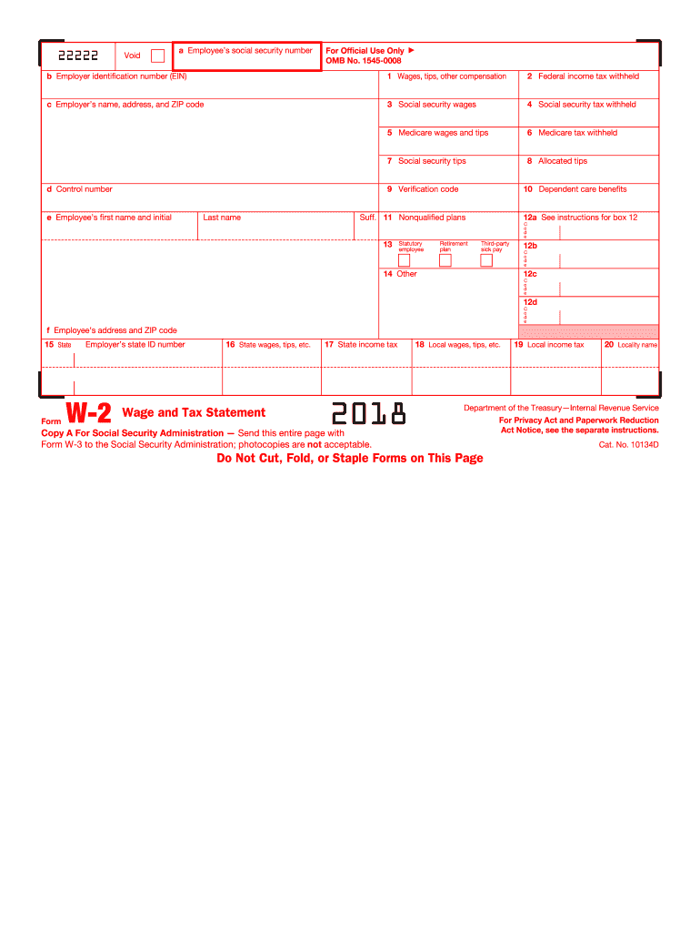 Irs W2 Form