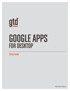 Gtd Google Apps Setup Guide PDF  Form