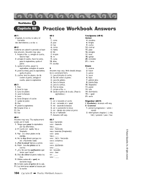 Capitulo 6b Answer Key  Form