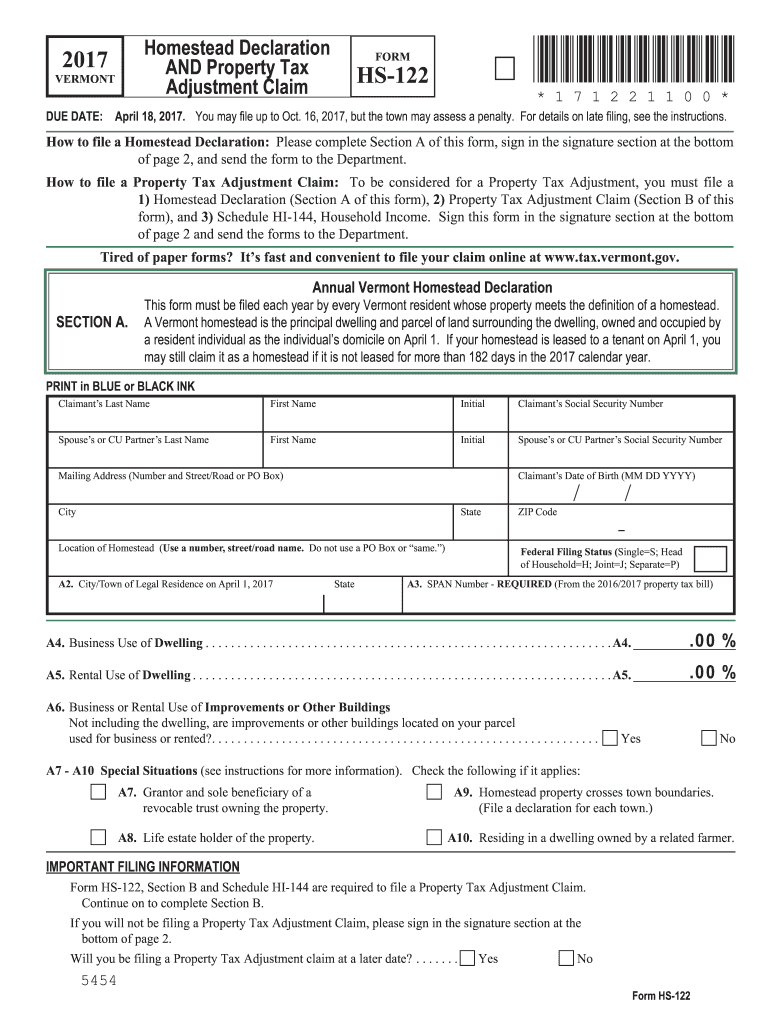  Hi 144  Form 2017