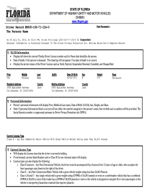 Driver License  Form