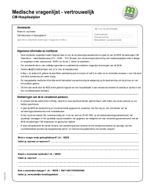 Vertrouwelijk Cm  Form