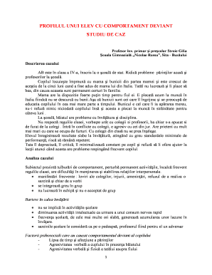 Studiu De Caz Model PDF  Form