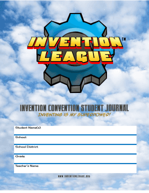 Invention Convention Journal  Form