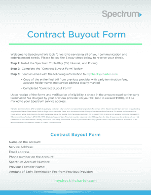 Contract Buyout Form