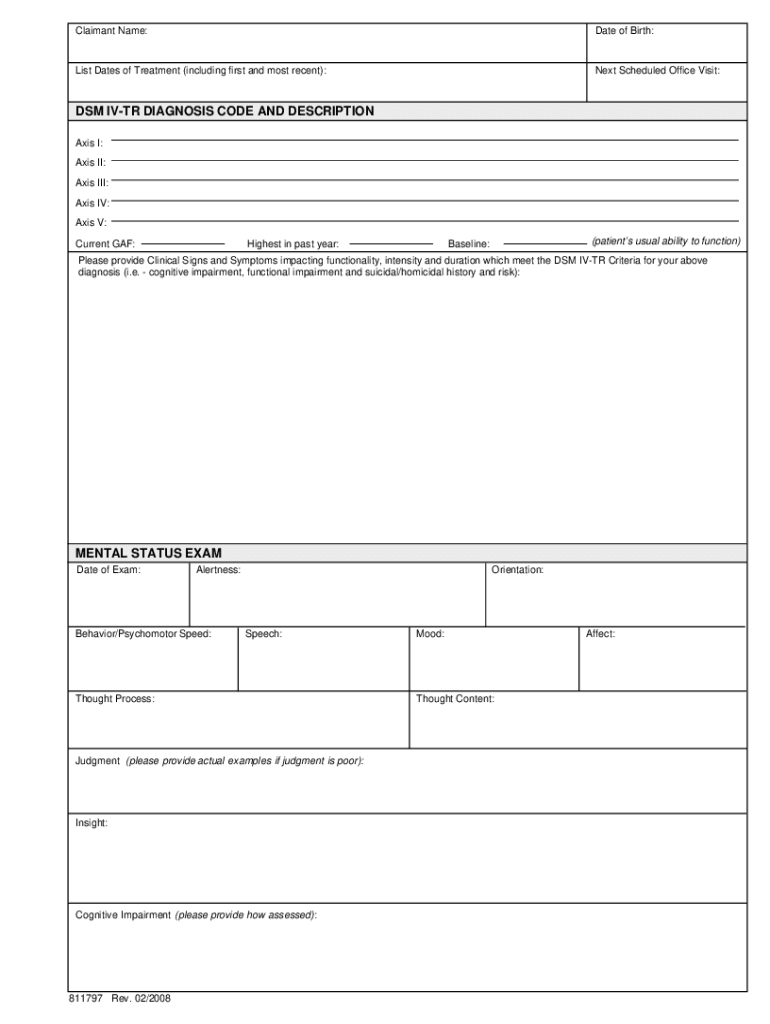 Cigna Behavioral Health Questionnaire  Form