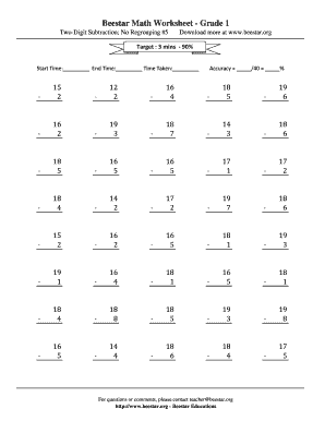 Grade 2 Math Worksheets PDF  Form