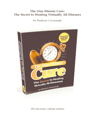 One Minute Cure PDF  Form