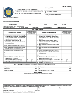 Omb No 1513 0007  Form