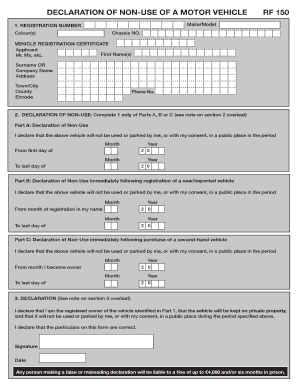  Rf150 Form 2015