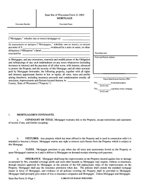 Mortgage Form 21