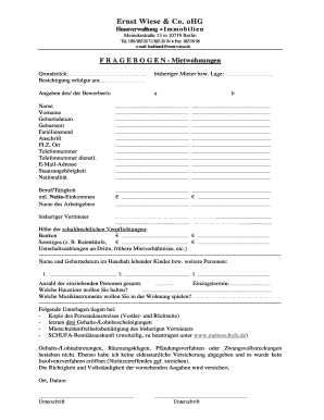 Ernst Wiese Co Ohg  Form
