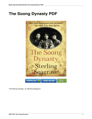 The Soong Dynasty PDF  Form