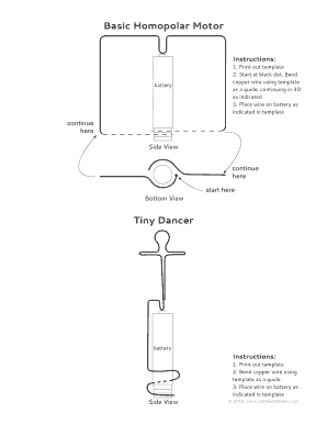 Homopolar Motor Instructions  Form