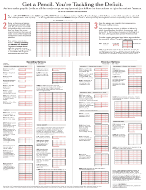 Get a Pencil You&#039;re Tackling the Deficit  Form