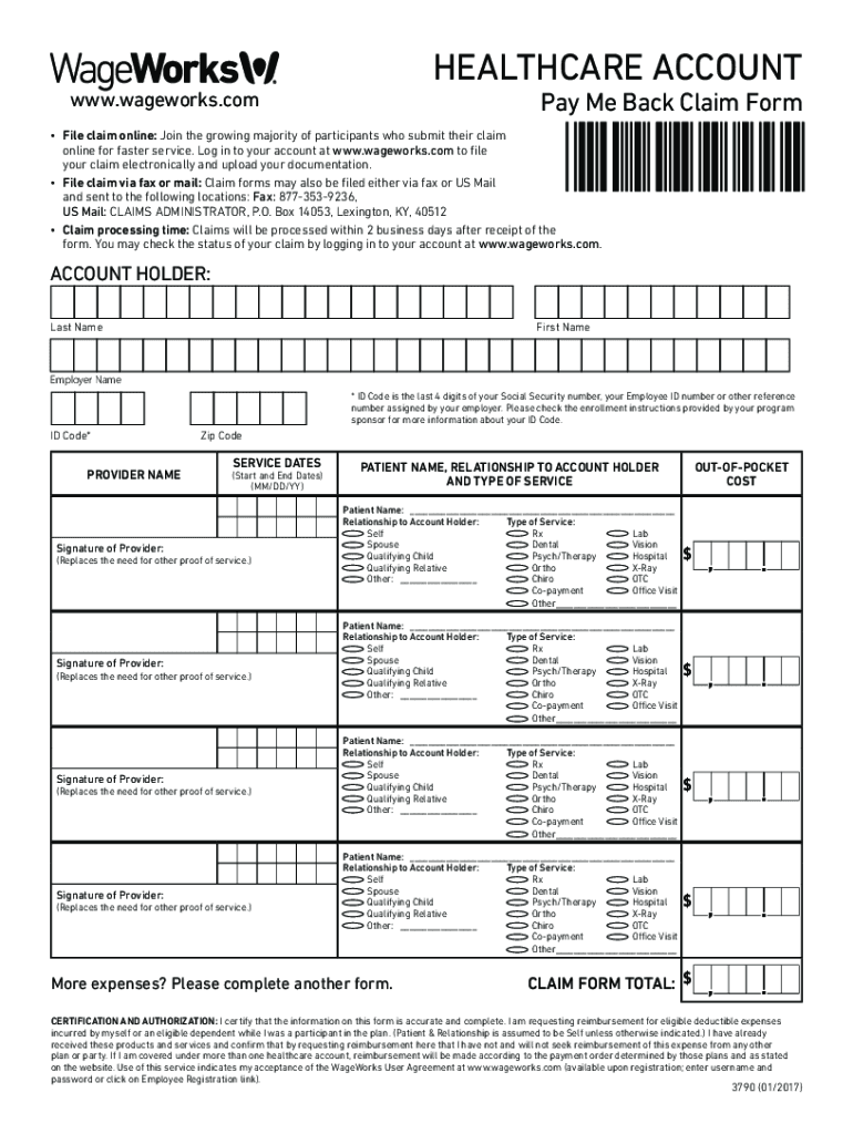  Wageworks Form 2017