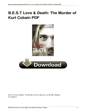 Kurt Cobain PDF  Form