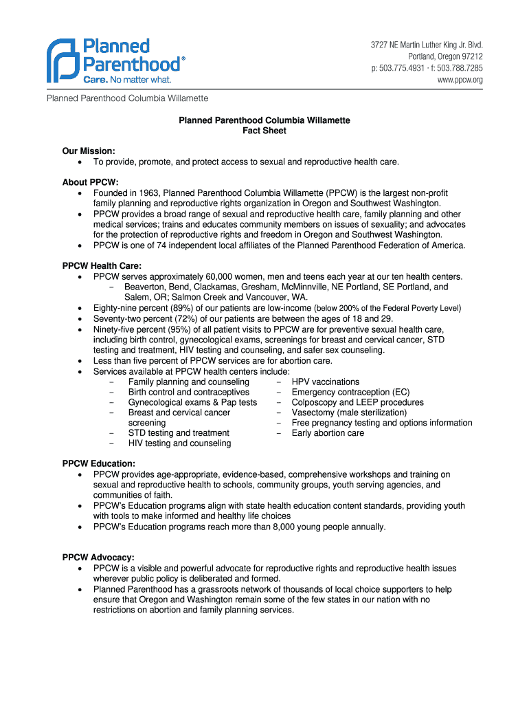 Printable Planned Parenthood Receipt Form Fill Out And Sign Printable 