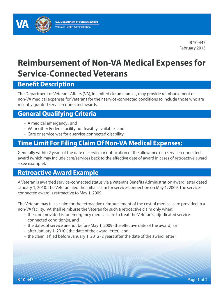 Va Reimbursement for Prescriptions  Form