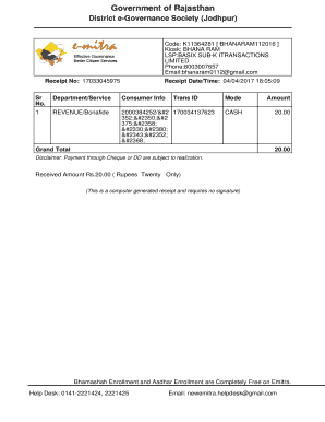 District E Governance Society  Form