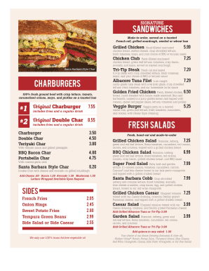 The Habit Menu PDF  Form