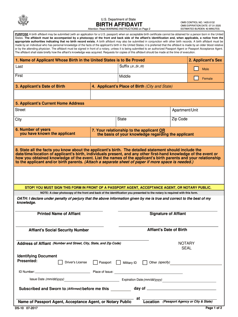  Ds 10 Form 2020-2024