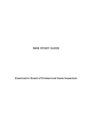 Nhie Study Guide PDF  Form