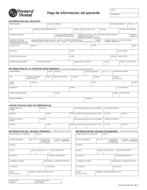 Hoja De Paciente  Form