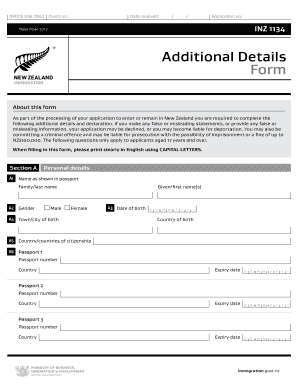  Inz 1209 Form 2016-2024