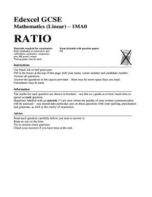 Edexcel Gcse Mathematics Linear 1ma0  Form