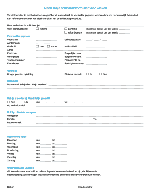 Per de studie Grommen Sollicitatieformulier Jumbo PDF - Fill Out and Sign Printable PDF Template  | signNow
