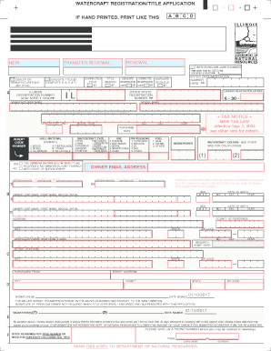 Illinois Boat Registration Form