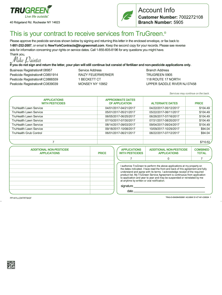 Lawn Care Service  Form