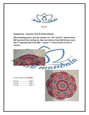 Sweet Handmade Crochet Designs Tasneem Fares and Wafaa Ghattas Arab Mandala  Form