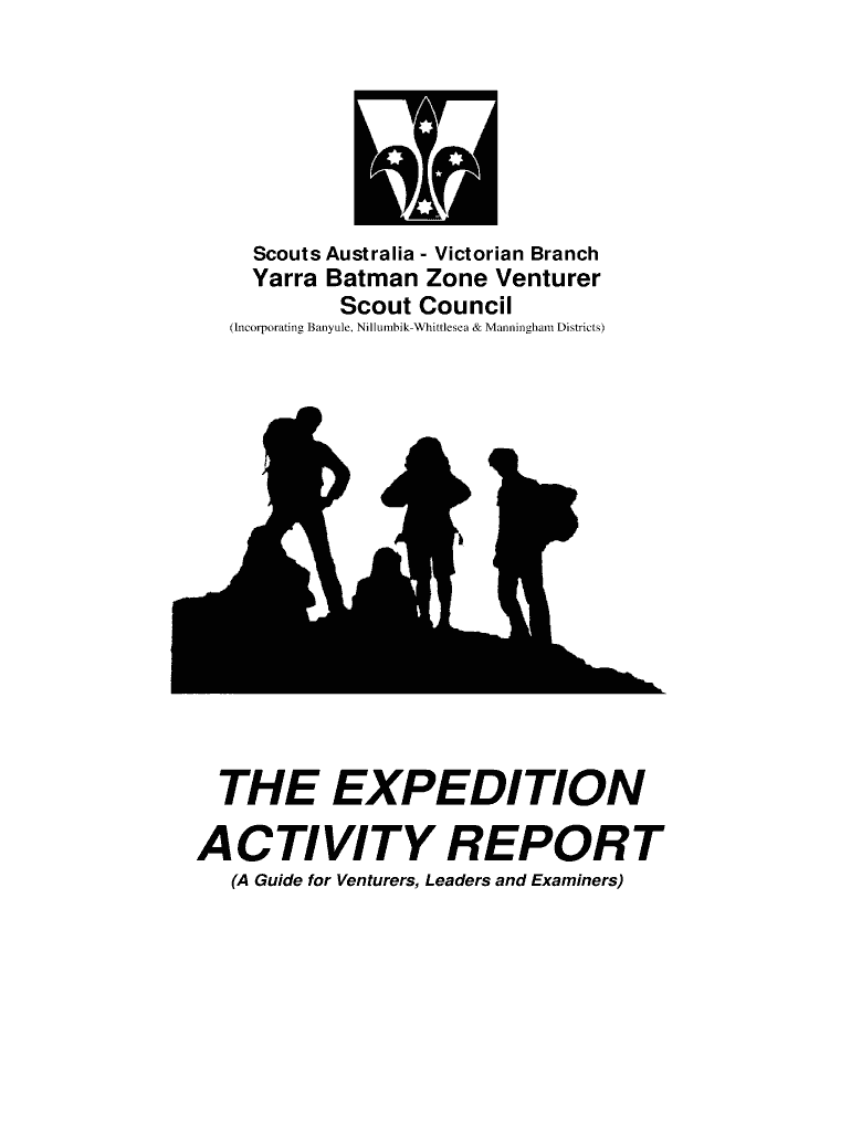 YBZ the Expedition Activity Report V1 1 DOC  Form