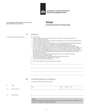 Get and Sign Bijlage Antecedentenverklaring  Form