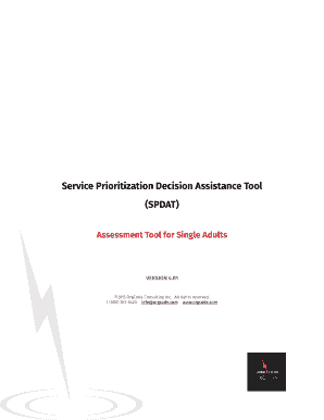 Spdat Assessment PDF  Form