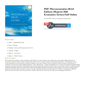 PDF Microeconomics Brief Edition Mcgraw Hill Economics Series Full Online  Form