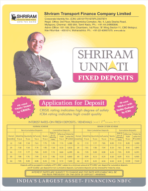 Shriram Unnati  Form