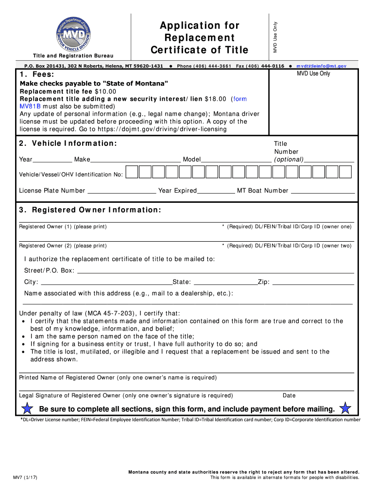  Montana Mv7 2017-2024