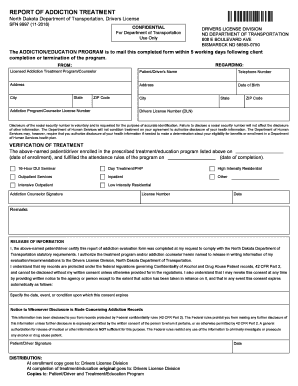 SFN 9997 North Dakota Department of Transportation Dot Nd  Form